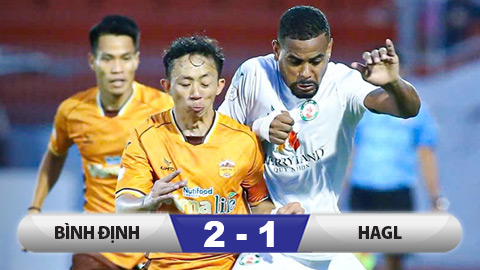 Kết quả Bình Định 2-1 HAGL: Thẻ đỏ, penalty và cái kết đầy bất ngờ 